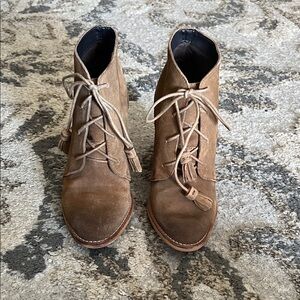 Crevo Tan Ankle Booties